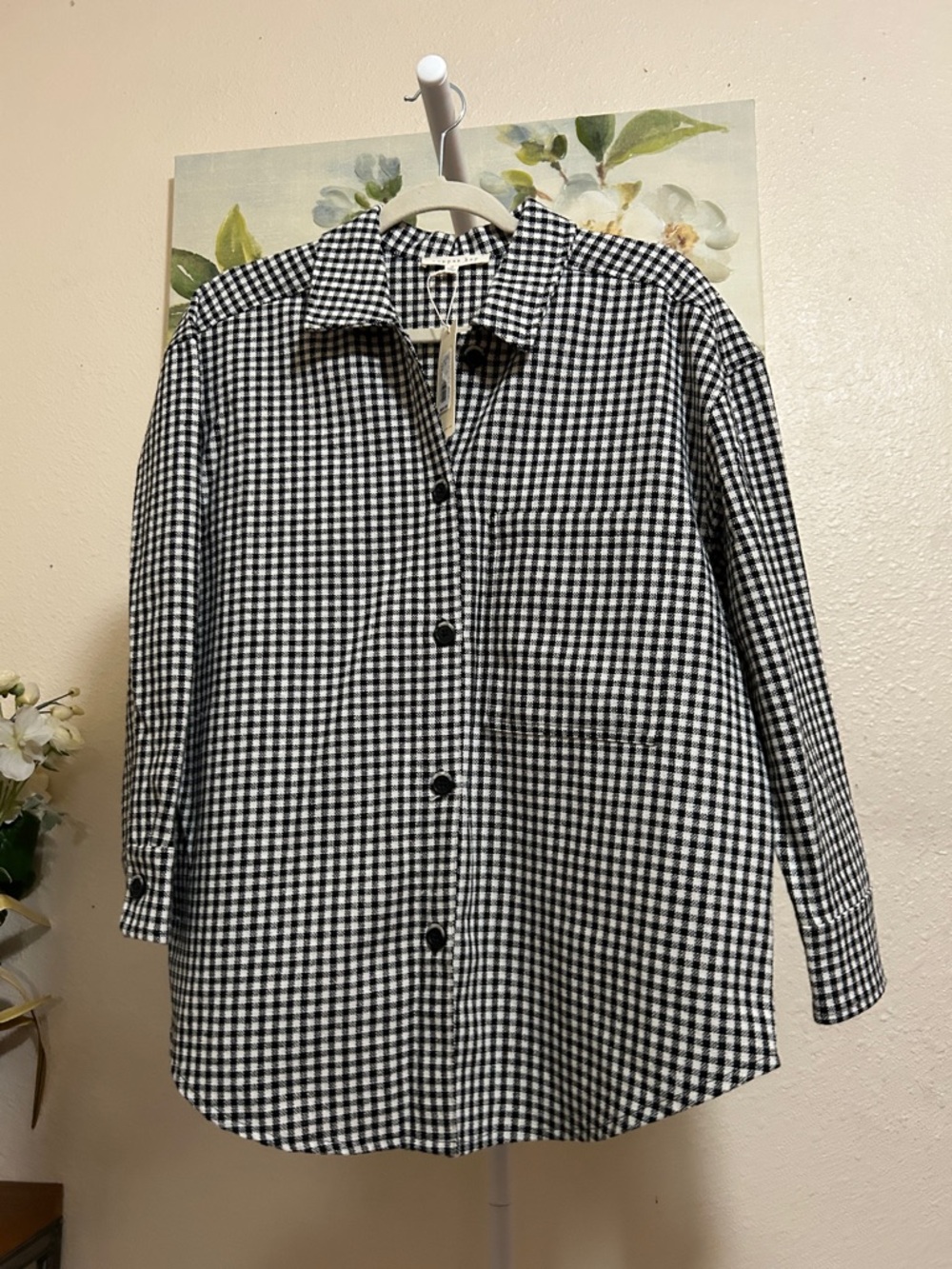 Copper Key Black and White Gingham Shirt